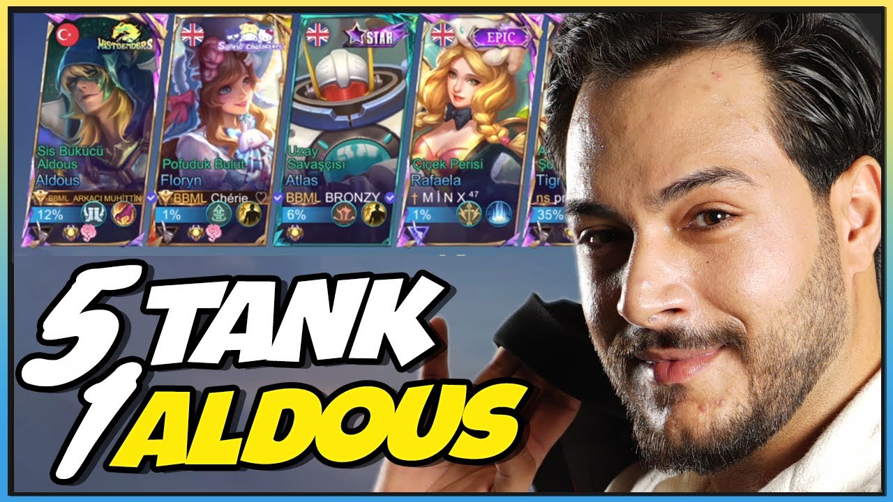 32 KİLL ALAN TEK ATAN BABA KAHRAMAN! 5 TANK 1 ALDOUS - Mobile Legends