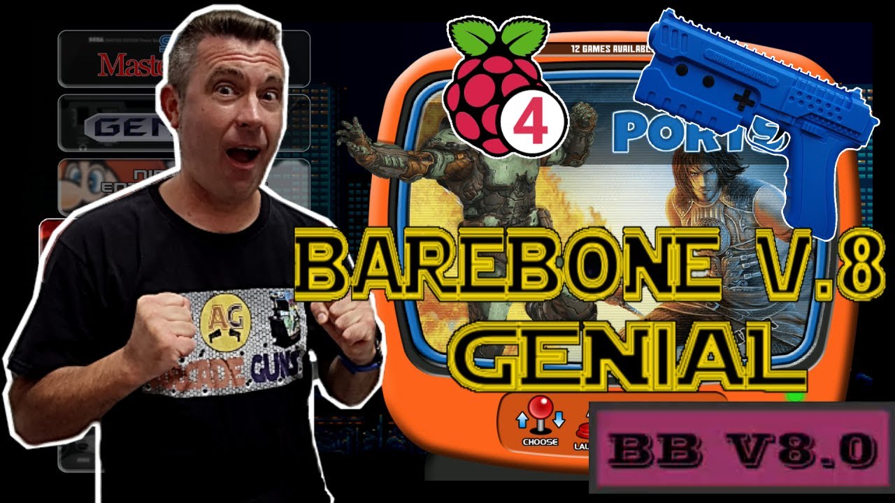 Barebone V8 - Genial compilación Lightgun para tu Sinden en Raspberry pi 4