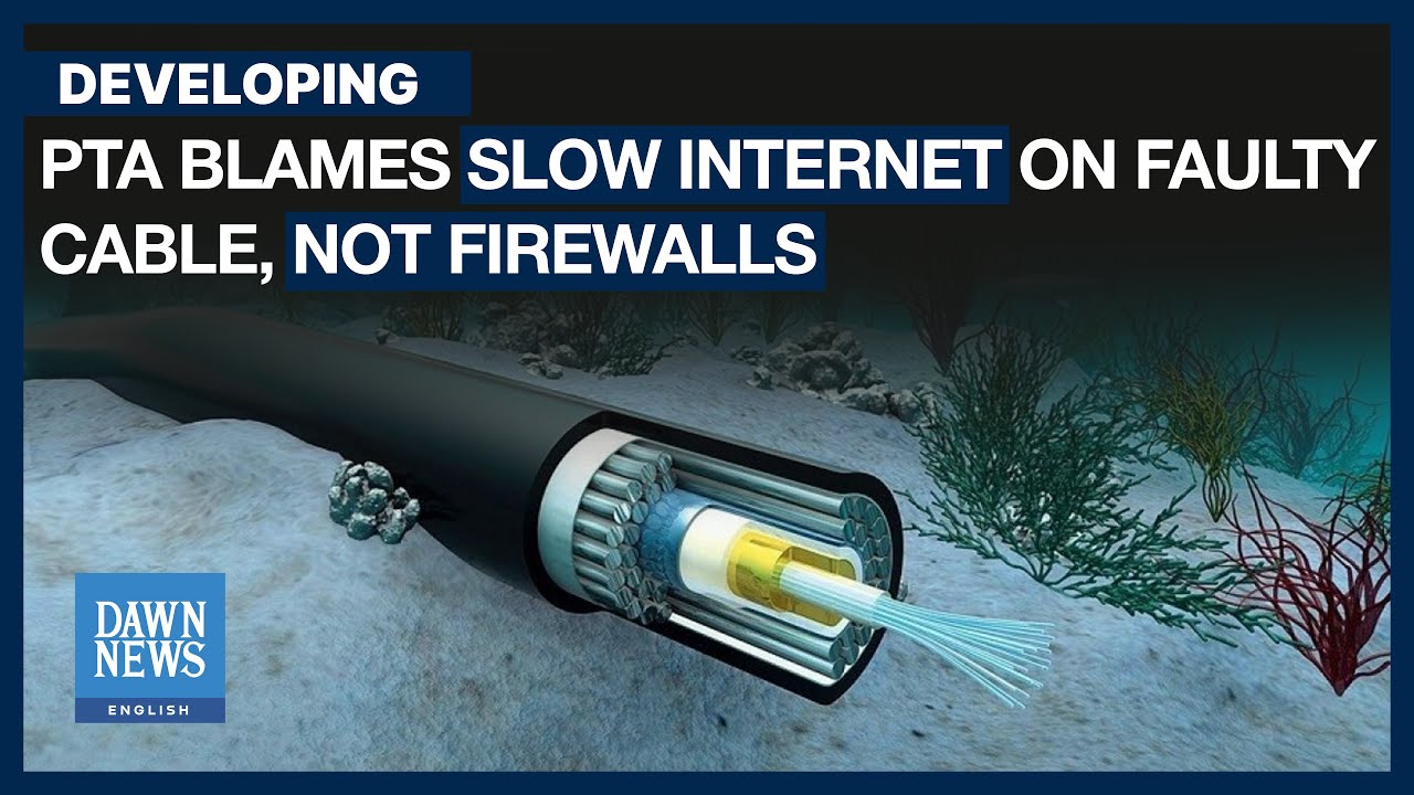 PTA Blames Slow Internet On Faulty Cable, Not Firewalls | Dawn News English