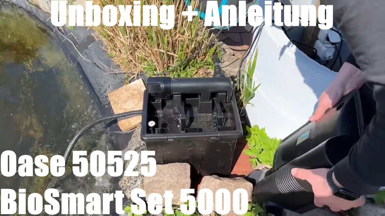 Oase 50525 BioSmart Set 5000 | Durchlauffilter-Set | Gartenteich Overview, Unboxing und Anleitung