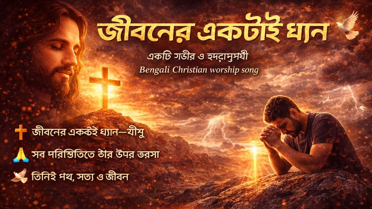 Jiboner Ektai Dhyan | জীবনের একটাই ধ্যান | Bengali Christian Worship Song | Jesus My Only Focus