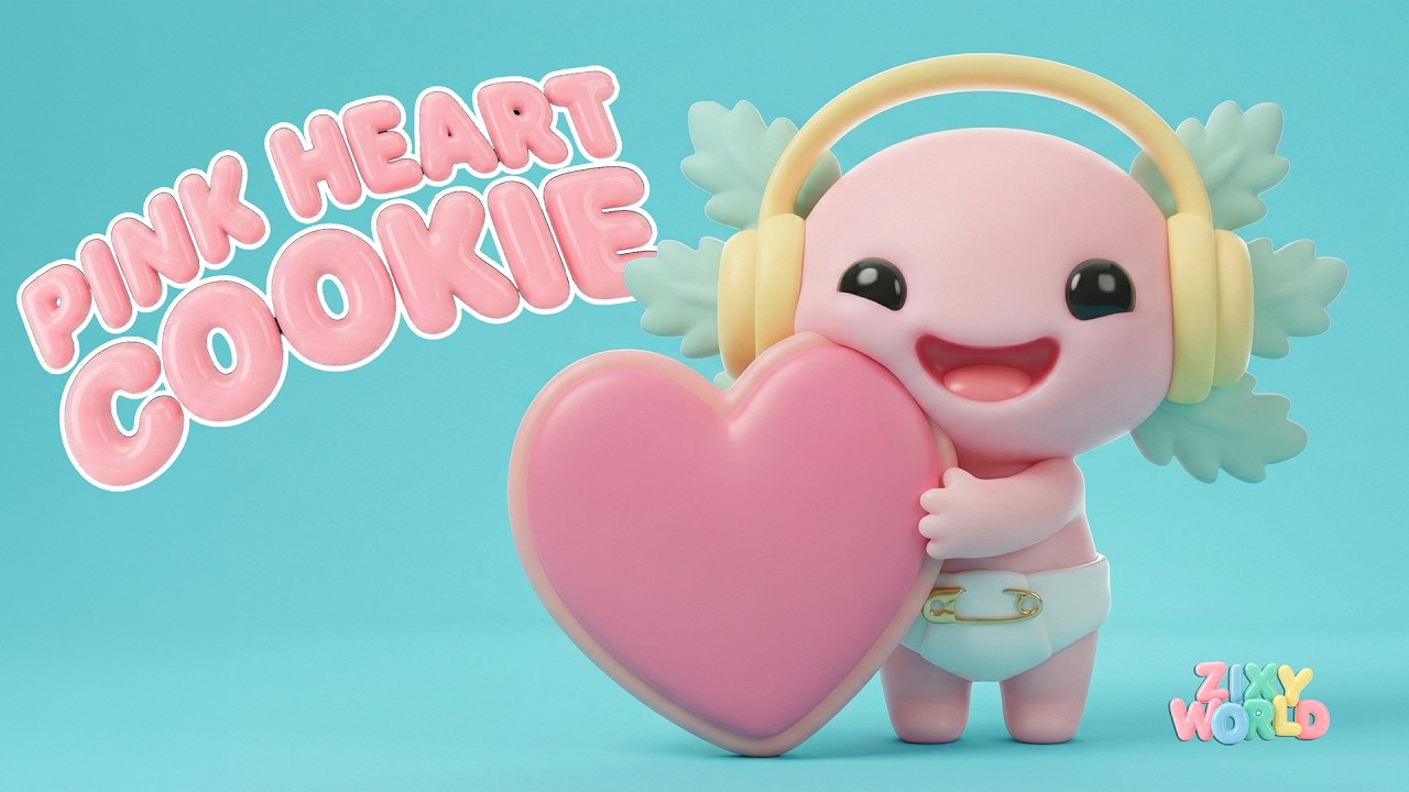 Learn Colors & Shapes: Pink Heart Cookie! 🩷 Fun Toddler Song | Zixy World