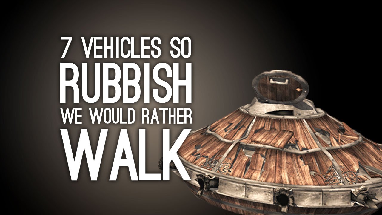 7 Videogame Vehicles So Rubbish We'd Rather Walk, Thanks