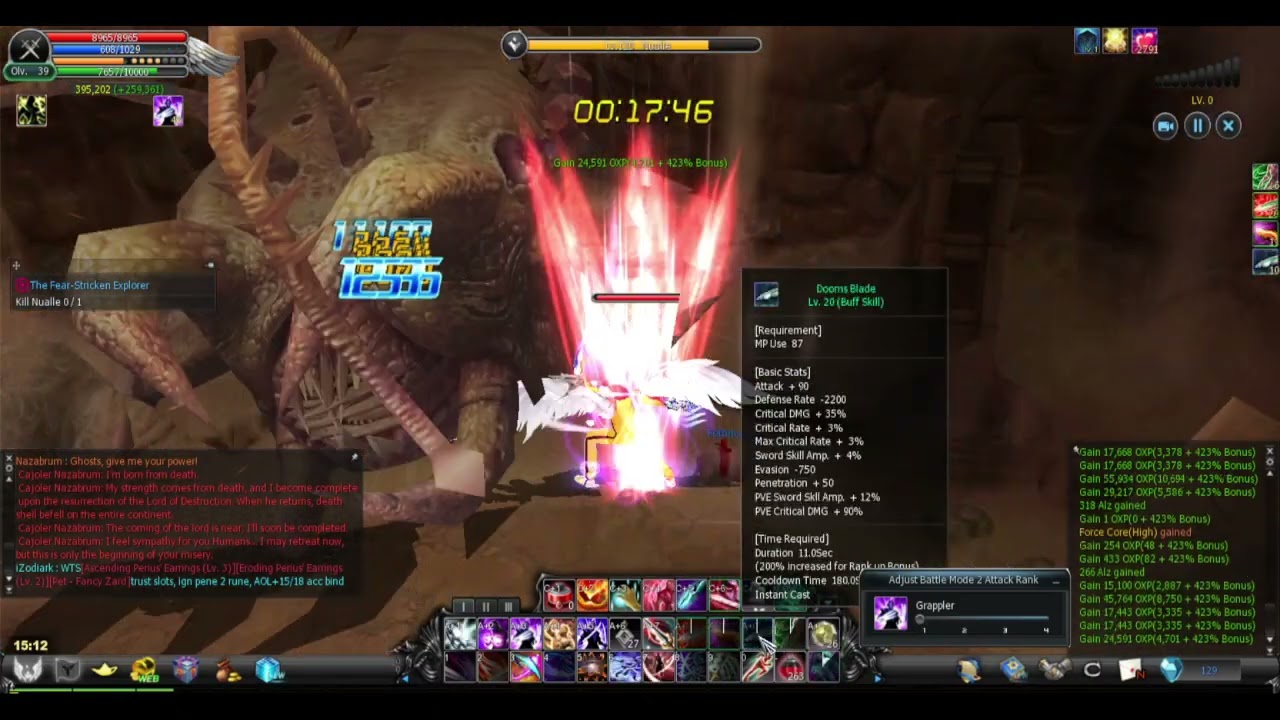 Cabal online Eu (Mercury) Awakened dx+ premium dx daily farm drops day 1 2023/11/24