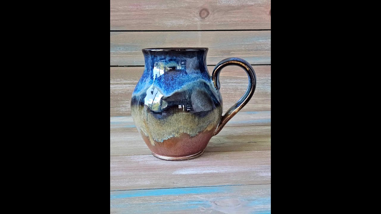 LAYERING AMACO GLAZES: ANCIENT COPPER, SAPPHIRE FLOAT, AND OATMEAL