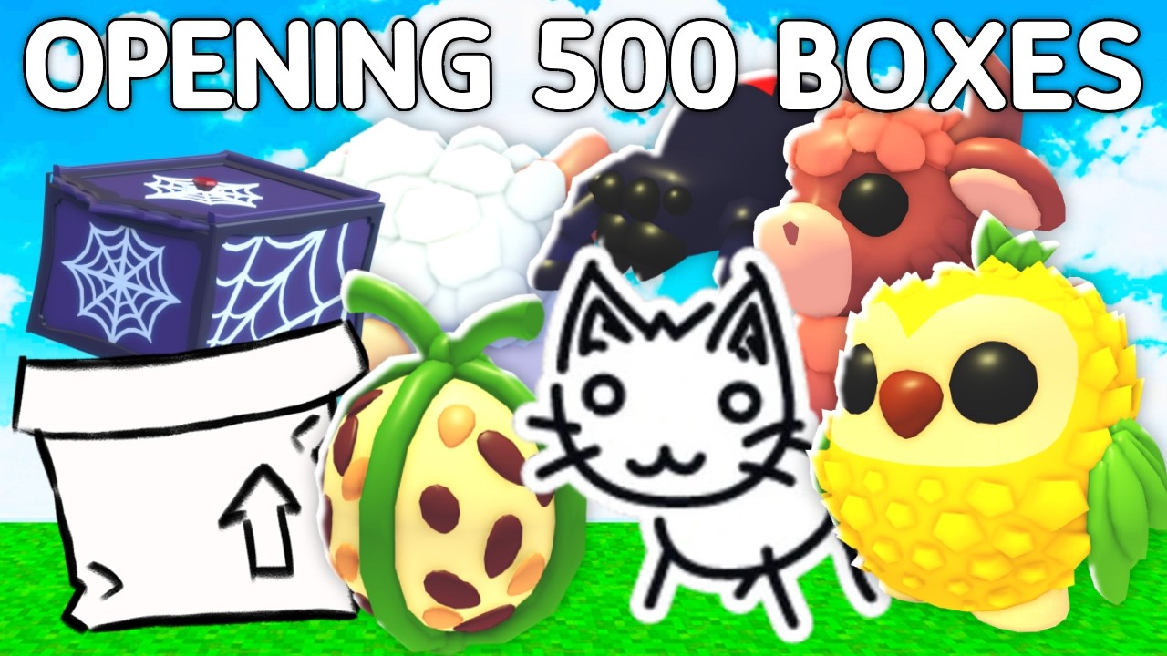 OPENING 500 Pet Boxes In Adopt Me!