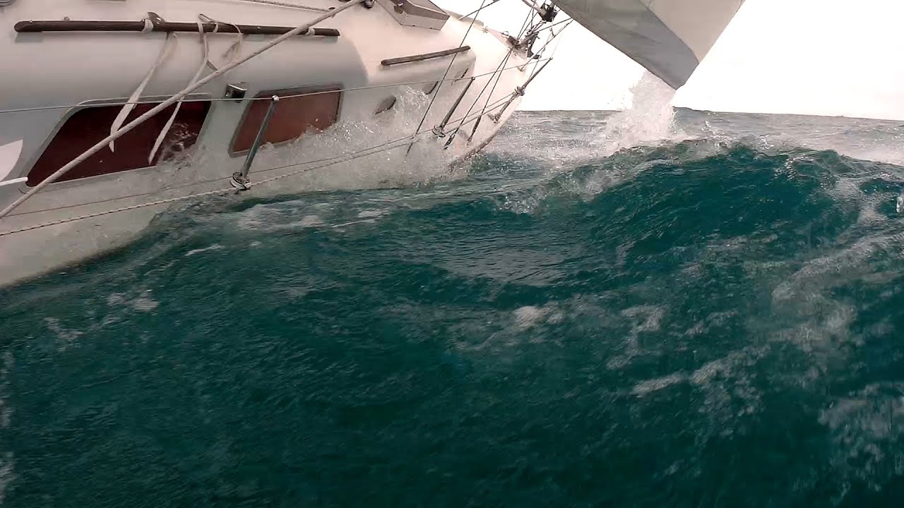 S.V. Thanks Dad - Lake Michigan sail with 10-13 knot winds and waves to 6 feet.