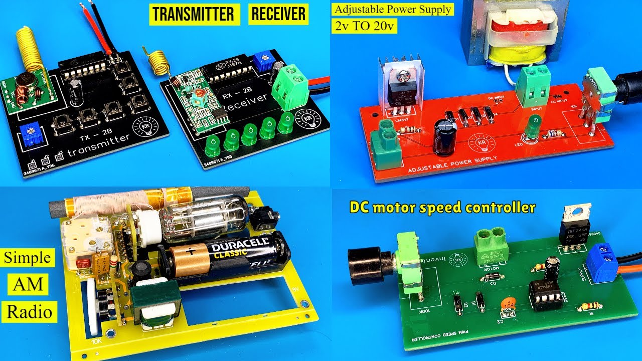 Создавайте удивительные электронные проекты, используя печатную плату, 8 лучших электронных проектов
