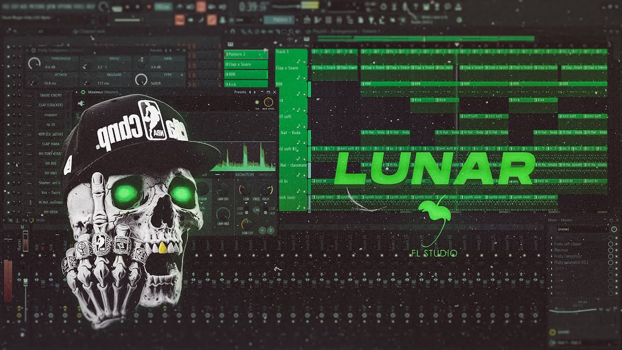 ✦FREE FLP✦ Stock Plugin Challenge - Lunar | Trap Beat in FL Studio