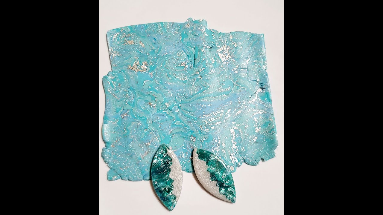 Polymer Clay Ocean themed veneer Tutorial