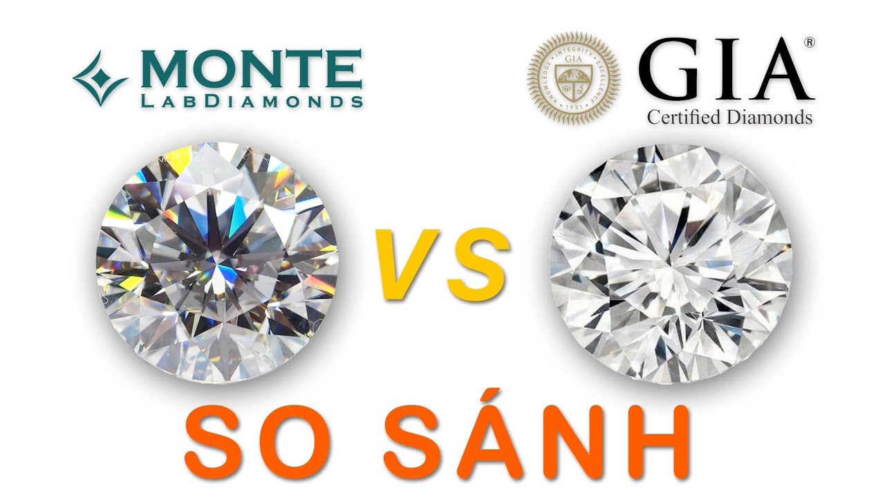 MONTE MOISSANITE & KIM CƯƠNG THIÊN NHIÊN GIA | SO SÁNH CHI TIẾT | QUOC ANH DIAMOND