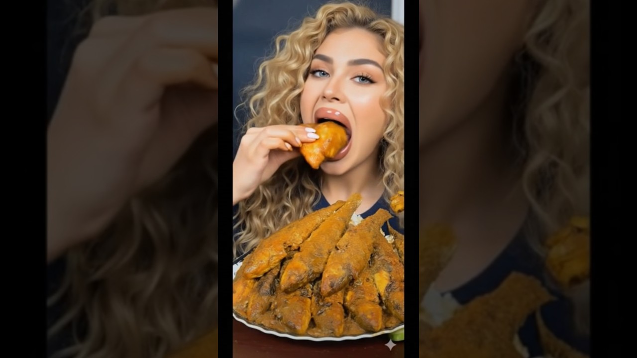 ASMR Eating Big Chicken and Fried Fish |Crispy Bites & Crunchy Sounds Relaxing Eating Sounds Mukbang