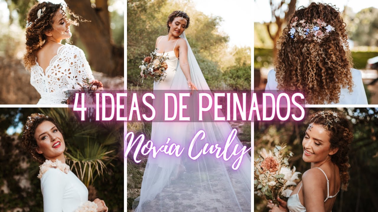 4✨ Ideas de peinados para NOVIA CURLY➰- 💕 PEINADOS para pelo RIZADO