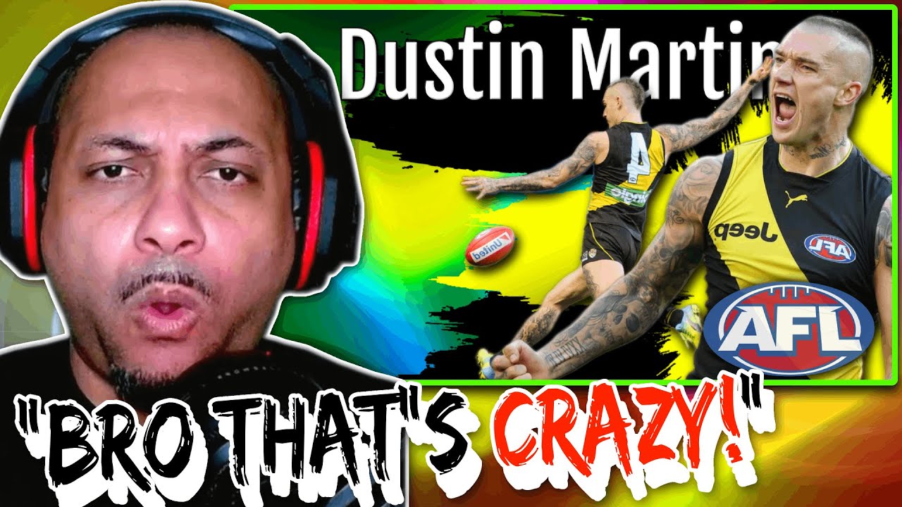 American Reacts to Dustin Martin AFL Highlights!