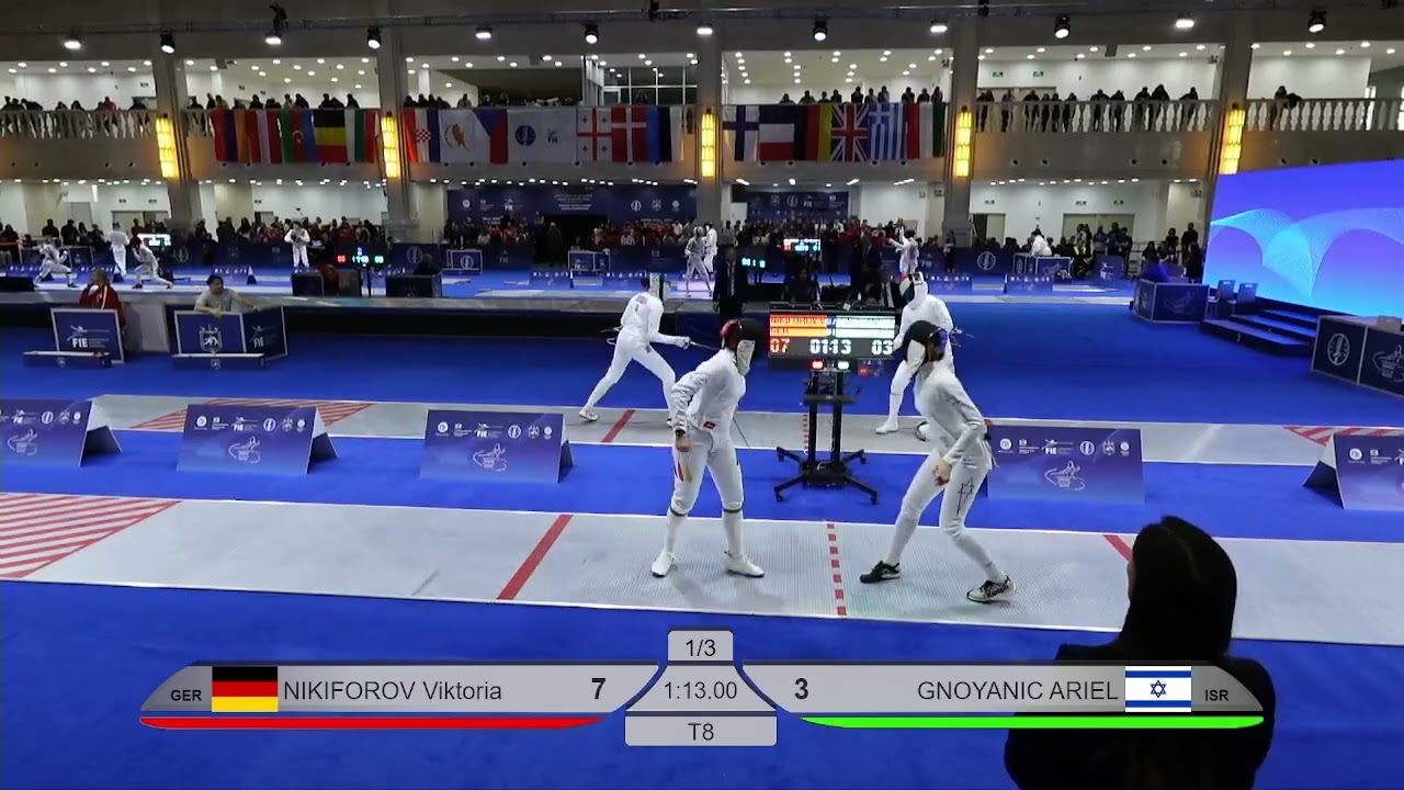 2026 132 T08 02 F E Individual  GEO Red NIKIFOROV GER vs GNOYANIC ISR