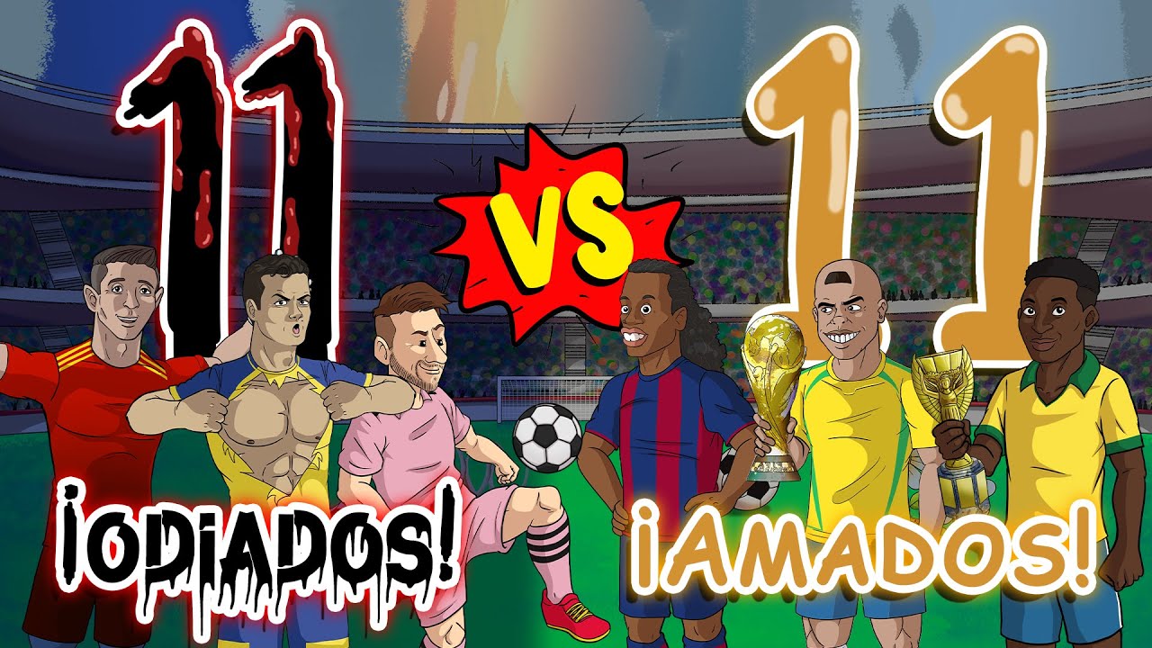 11 hist&oacute;rico de futbolistas m&aacute;s amados vs los 11 con m&aacute;s hate