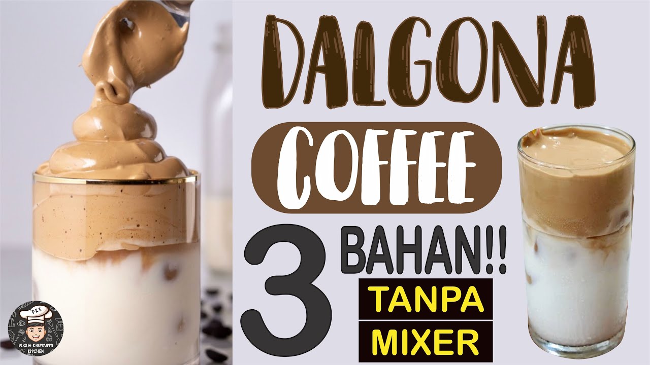 Resep DALGONA COFFEE VIRAL Takaran Sendok!! #dirumahaja