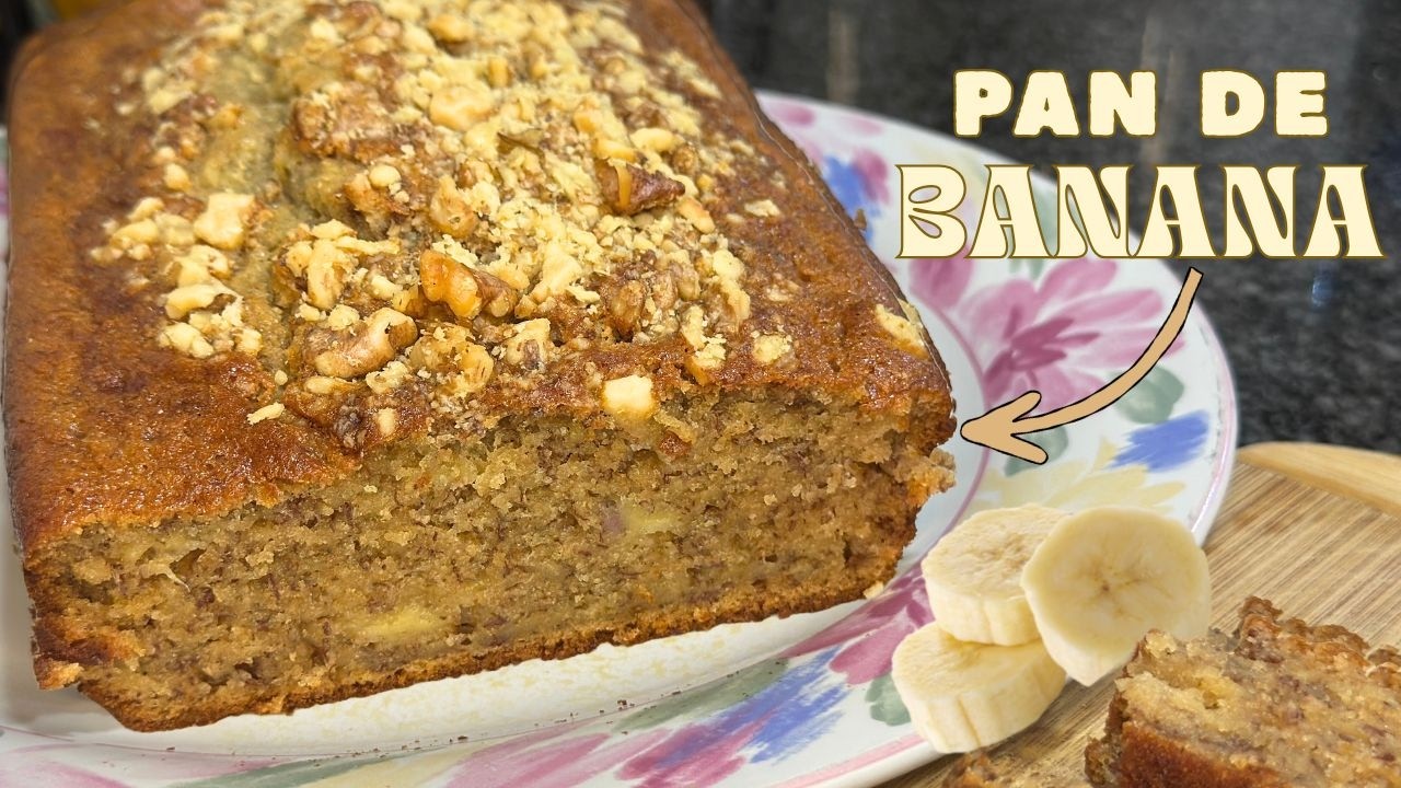CÓMO HACER PAN DE BANANA 🍌| El Mejor y Más Fácil