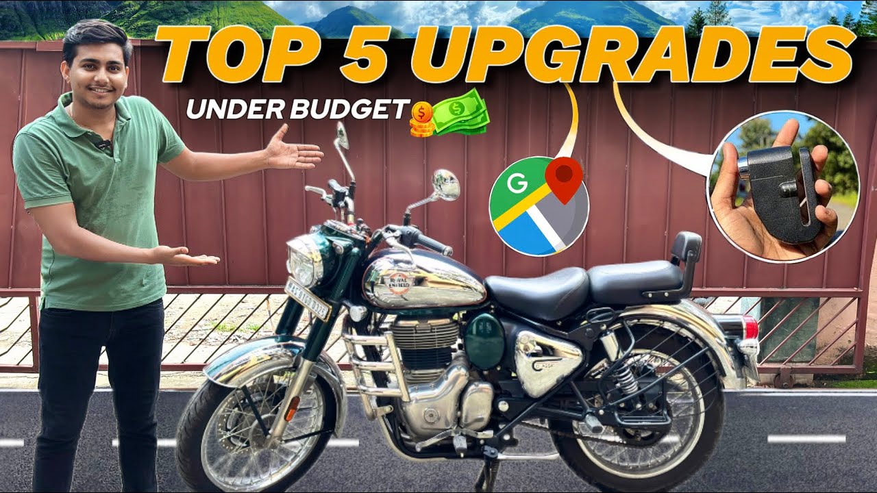 “Top 5 Budget Upgrades Every Biker Needs!” | Feat. Classic 350 Emerald green.