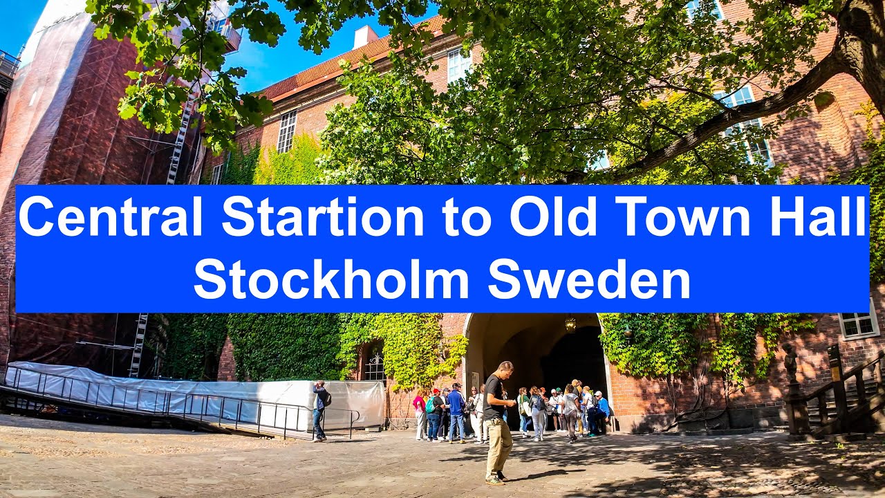 Central Station to Old Town Hall Stockholm Sweden Walking Tour 2024 #sweden #walkthrough #summer