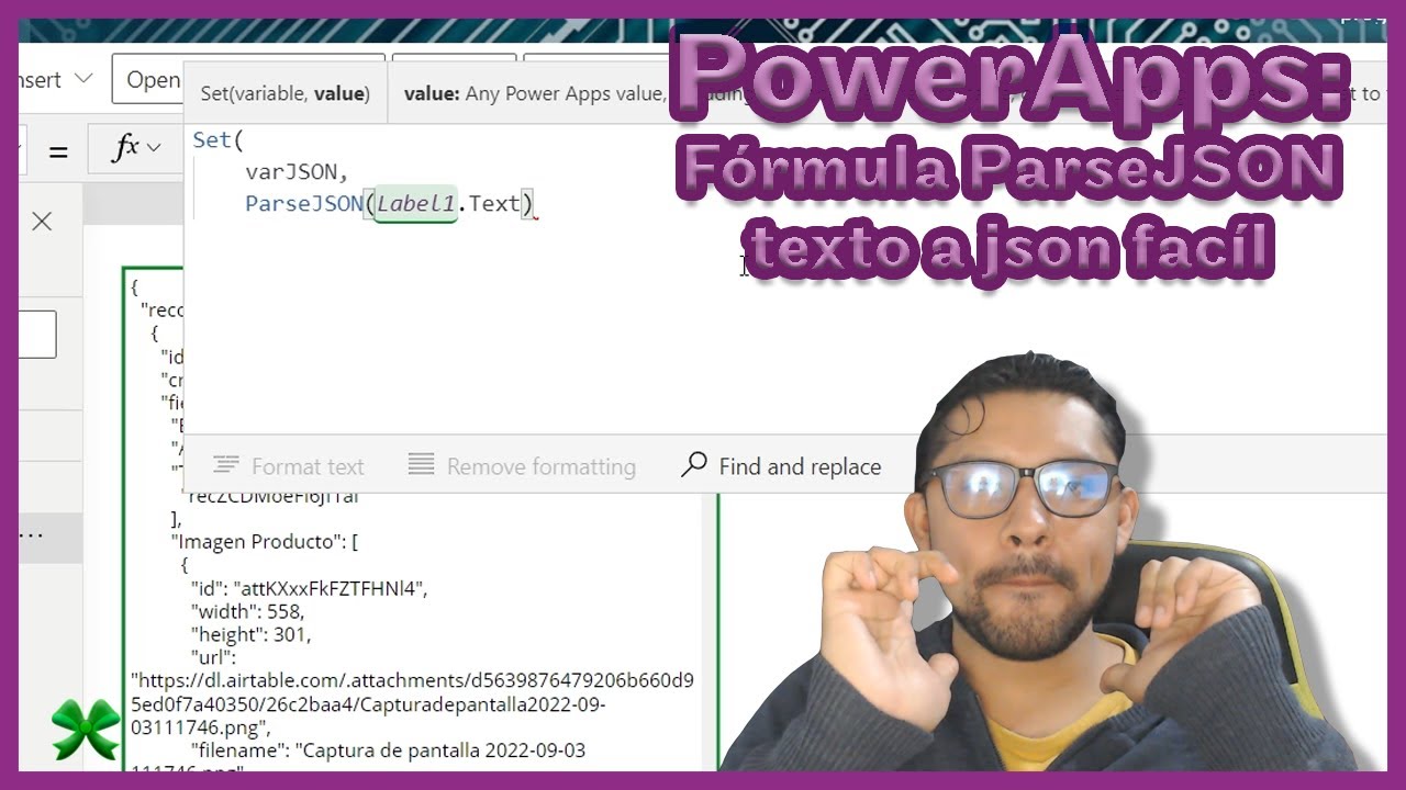 🆕 Power Apps: Fórmula ParseJSON || Tablas como textos