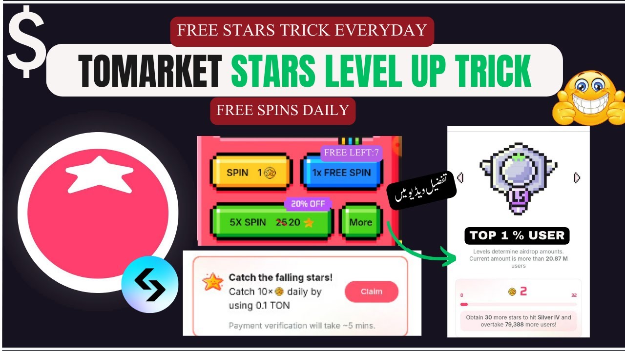 Tomarket Airdrop Level Up Fast Trick: How to Withdraw, Connect Wallet, and Get Listed