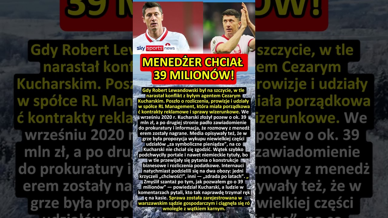 Lewandowski nagrał rozmowy i ruszyła sądowa wojna!