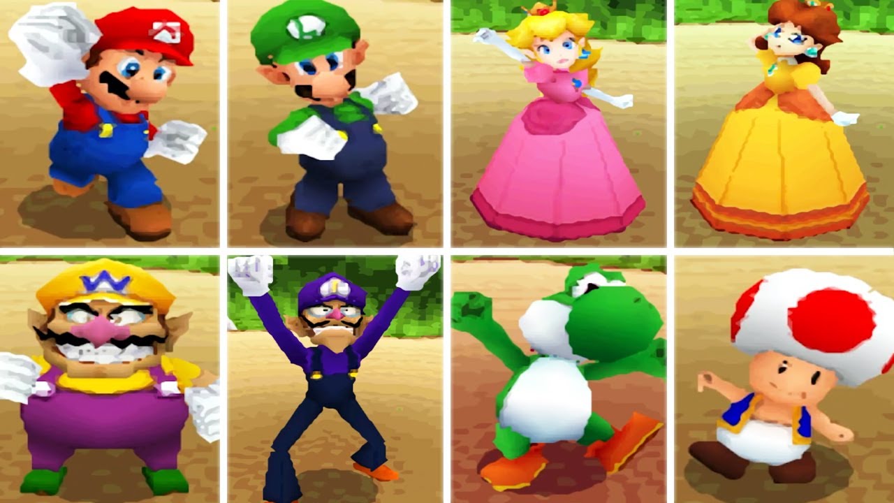 Mario Party DS - All Winning Animations