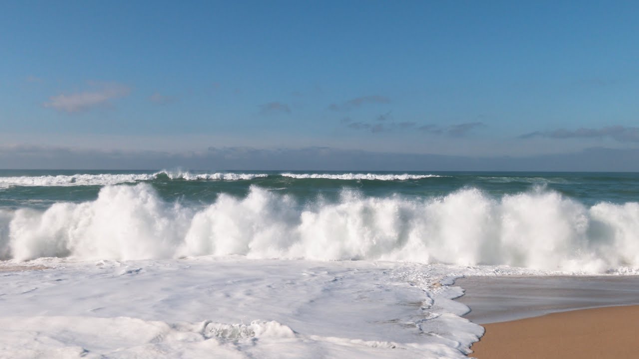 🌊 Relaxing Ocean Waves Crashing - Continuous Video (46 min) - 2 Hours Extended 4K UHD