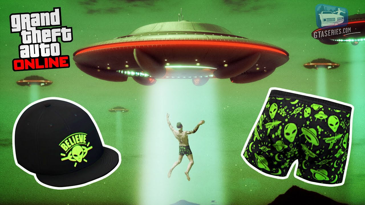 GTA Online - Alien UFO Sightseeing (UFO Hat & Boxers) [Halloween Event 2022]