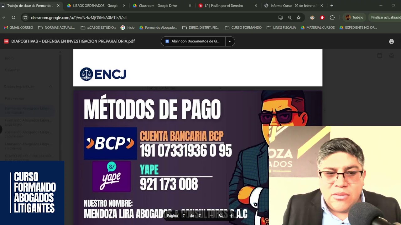 Transmisión en vivo de Formando Abogados Litigantes