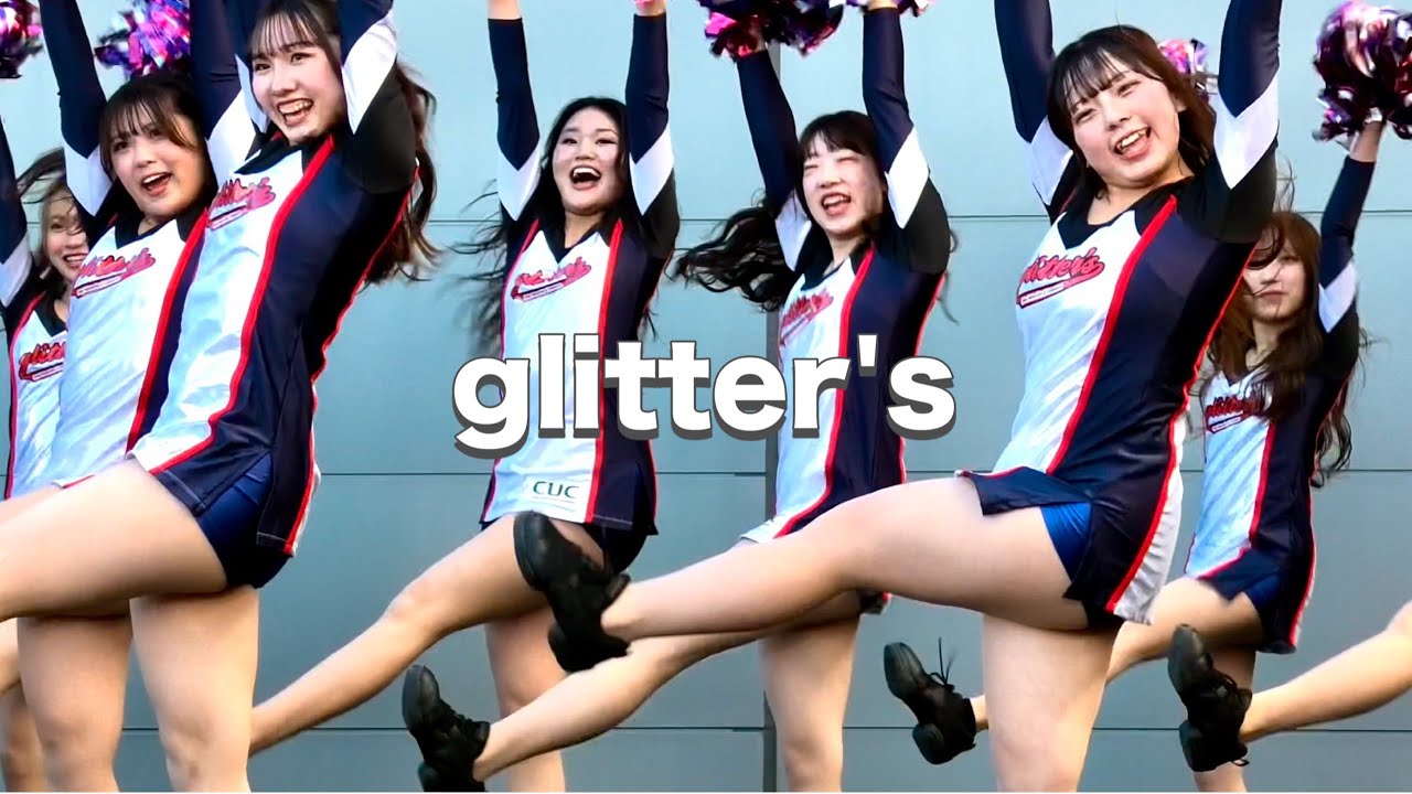 【チア@ららアリーナ 2/8】なんてフレッシュ！ 千葉商科大学チアチームglitter'sさん♡ / 千葉ジェッツ / Japanese Cheer Girl