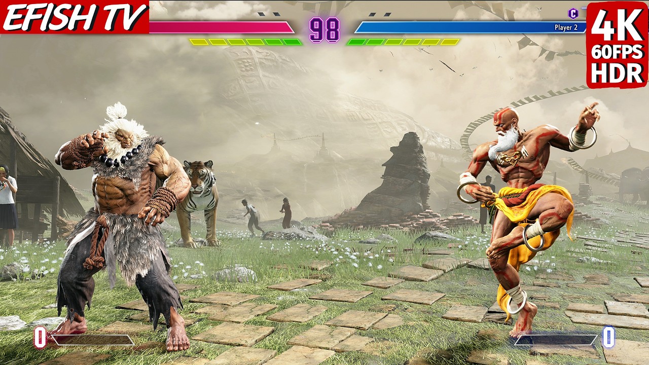 Akuma vs Dhalsim (Hardest AI) - Street Fighter 6