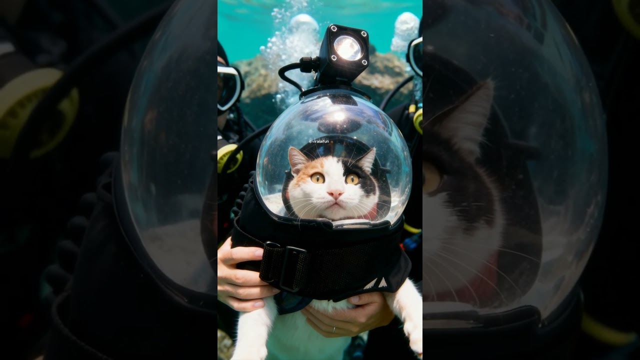 The World's First 'Scuba Cat' Explores the Ocean