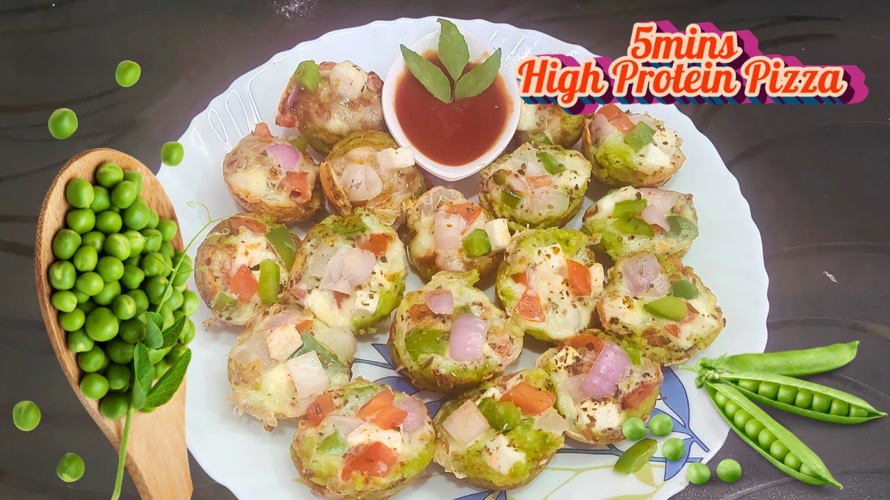 5mins High Protein Matar Appe pizza#Healthy kids lunch box idea#High protein Morning BreakfastRecipe