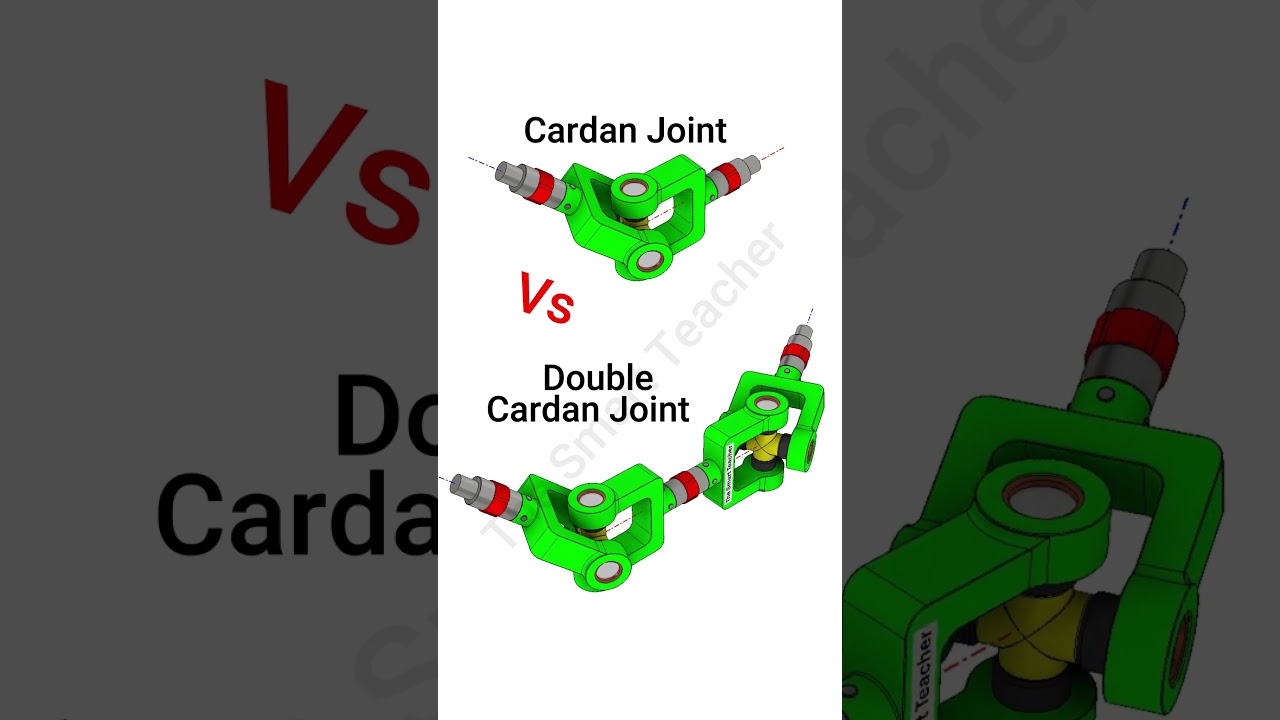 Cardan Joint vs Double Cardan Joint | #universaljoint #mechanicalengineering #diy #engineeringbasics