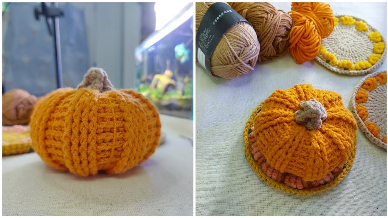 Crochet pumpkin easy tutorial (ENG CC)