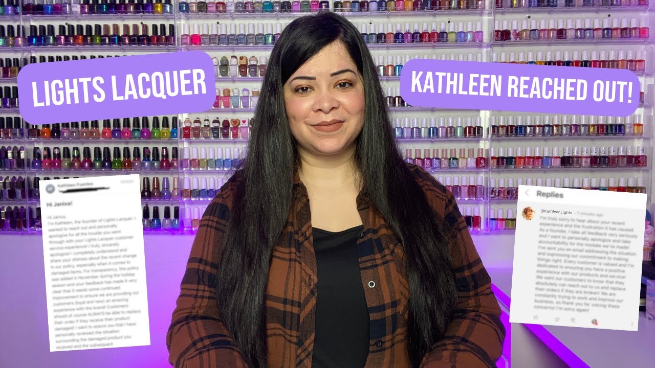 Lights Lacquer Customer Service Issue UPDATE! - Kathleen emailed me! - Janixa - Nail Lacquer Therapy