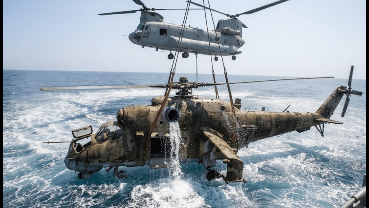 Restoring a Lost Mi-24 Hind Helicopter Found Underwater After 40 Years | Full ASMR Restoration