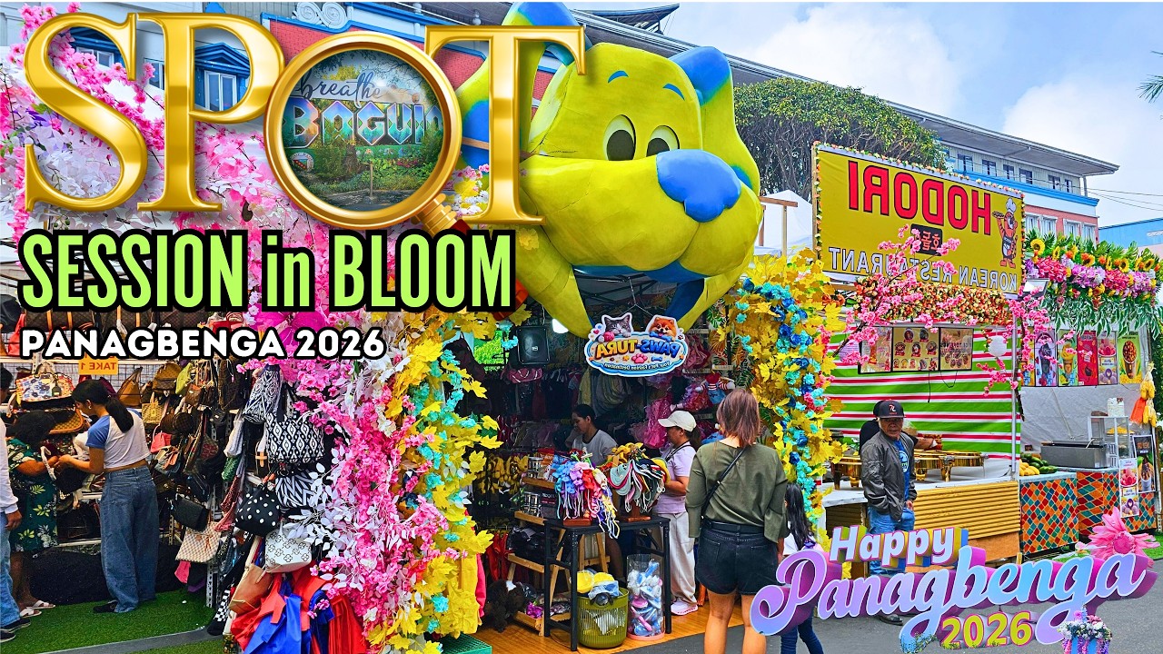 🌸 Session Road in Bloom 2026 Full Tour | Baguio’s Flower Festival Street Market
