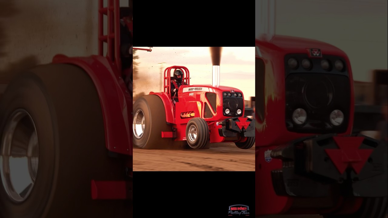 EPIC V8 Perkins POWER!! 😱💪🏼 #masseyferguson #v8perkins #tractorpulling