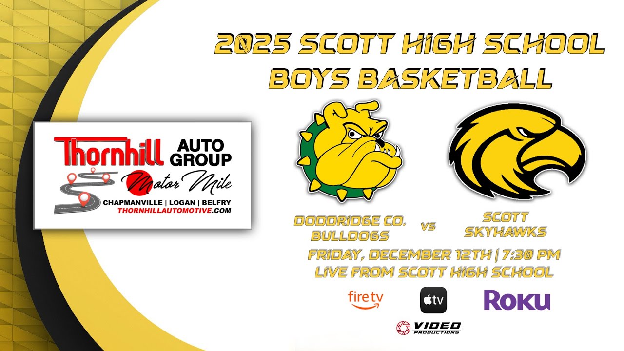 DODDRIDGE CO. BULLDOGS VS. SCOTT SKYHAWKS | SKYHAWKS BOYS BASKETBALL