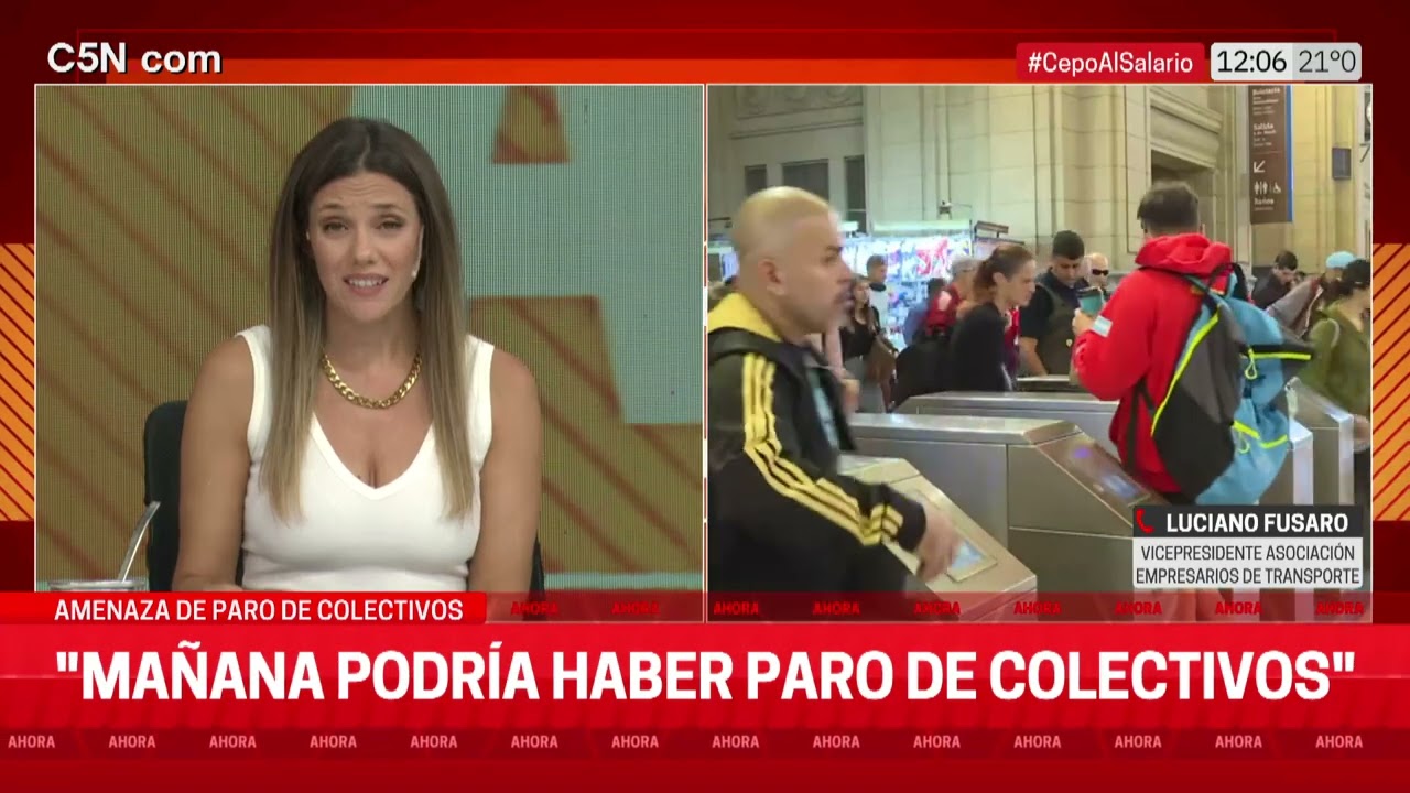 AMENAZA de PARO de COLECTIVOS: HABLA LUCIANO FUSARO de la ASICIACIÓN de EMPRESARIOS de TRANSPORTE