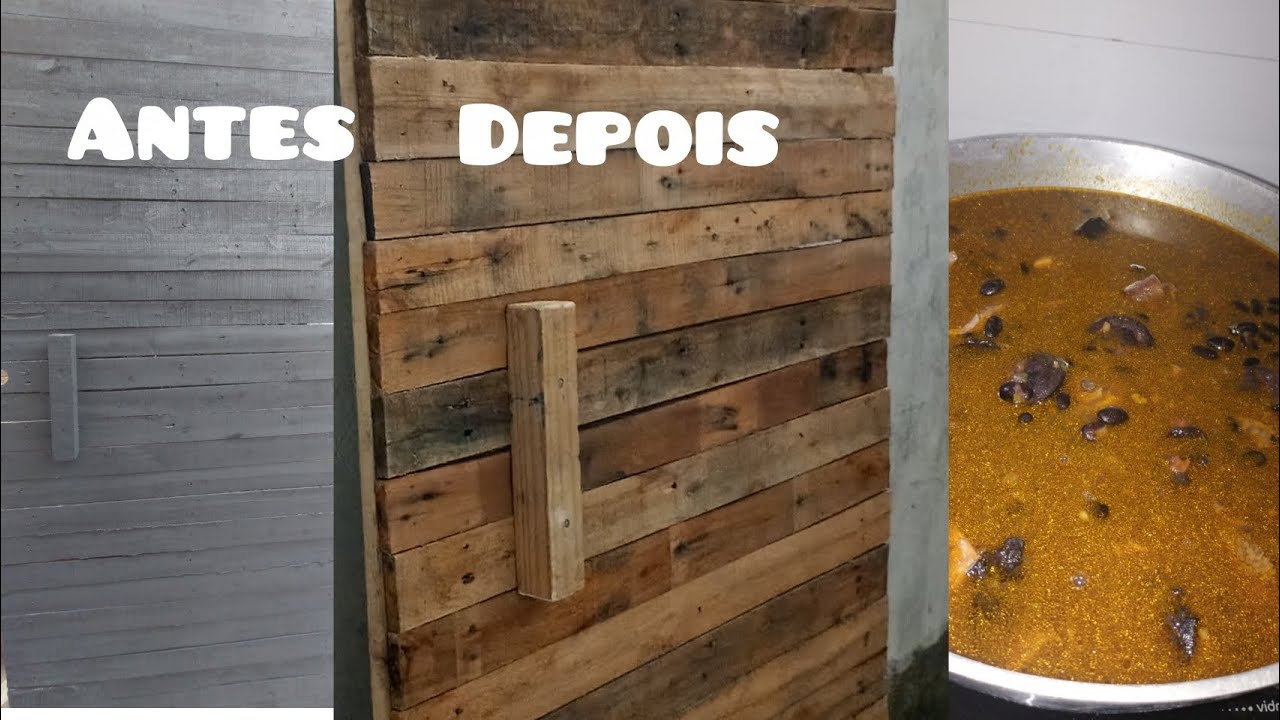  Reaproveitamento de paletes construímos um portão para o #sitio e fiz um feijão para o almoço. 