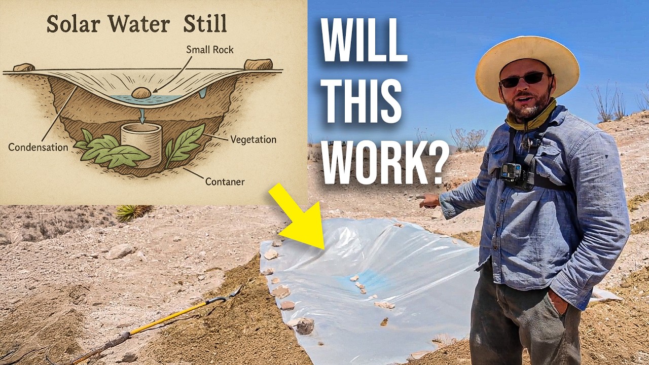 I Built a MASSIVE Solar Still for Water...will it work?
