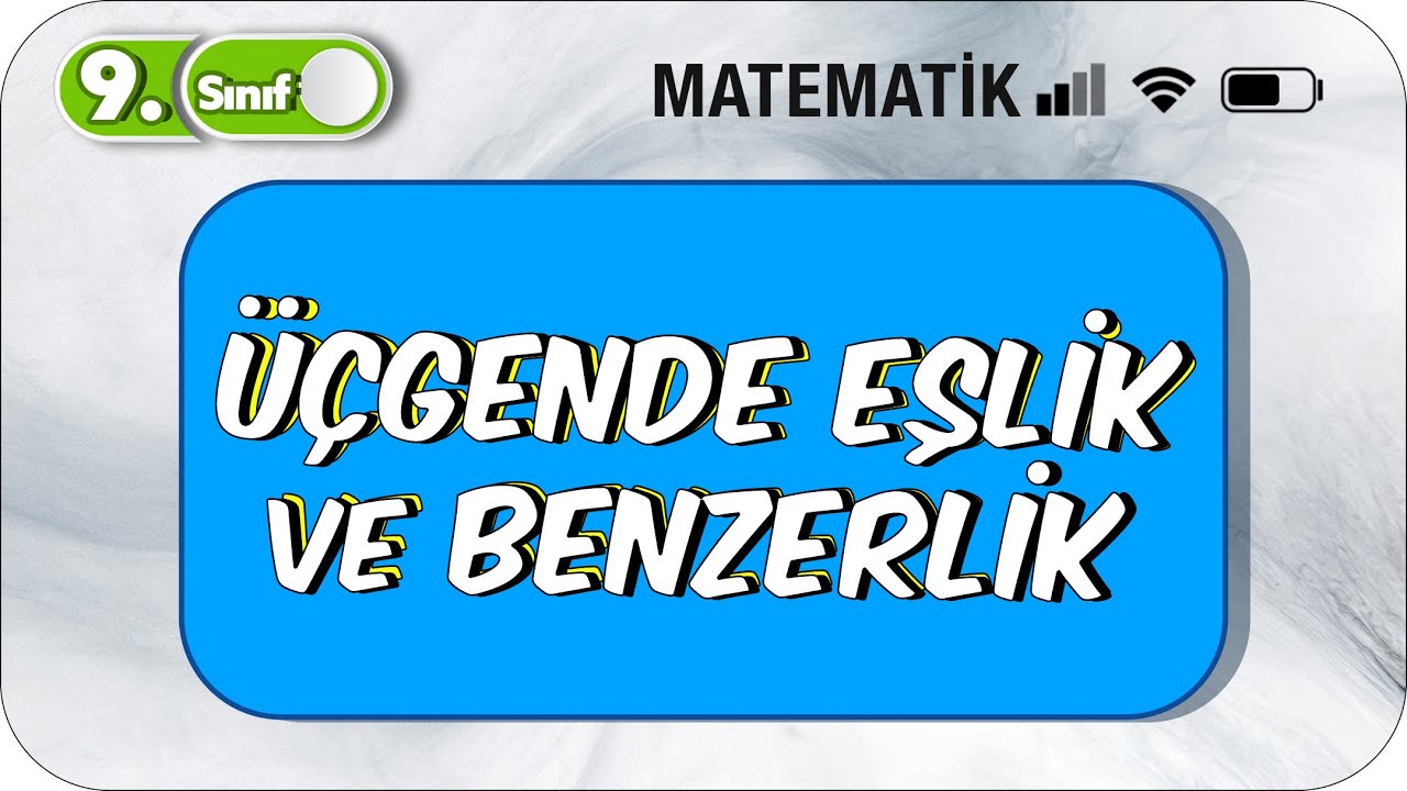 9.Sınıf Matematik Üçgende Eşlik ve Benzerlik | Sorular Nasıl Çözülür ? #2023