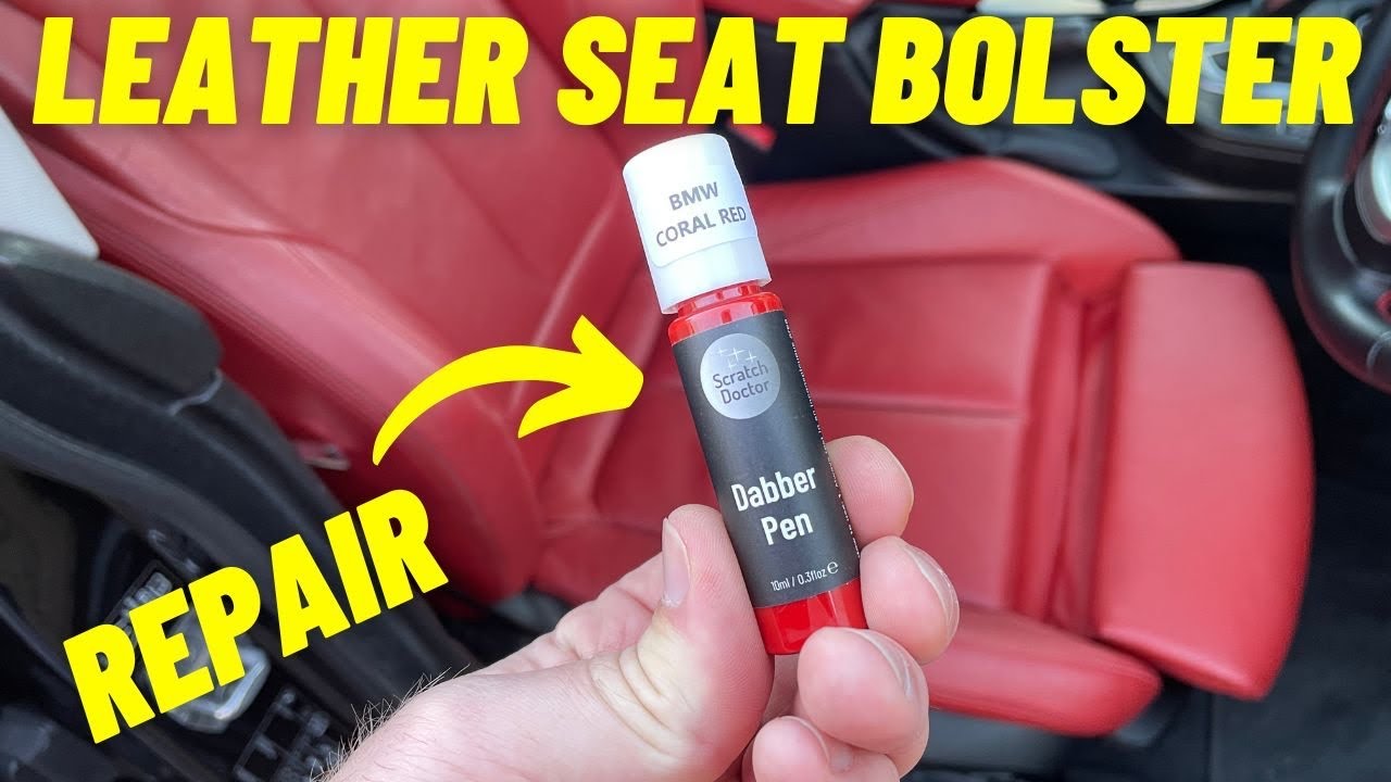 Ремонт кораллово-красной кожи BMW 3 серии F серии F30, F32, F34, M3, M4