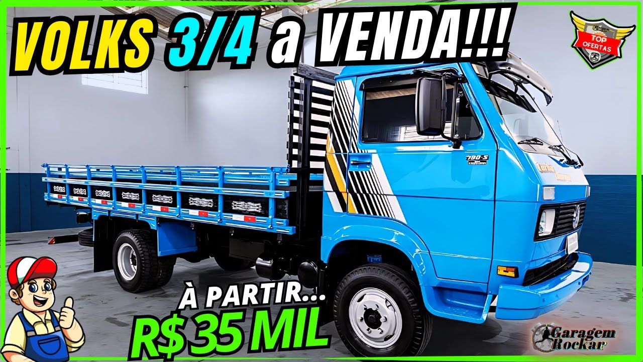 BOM CAMINHÃO VOLKS ANTIGO 3/4 BARATO a VENDA À PARTIR DE 35 MIL #caminhãobarato #caminhãovolks3/4