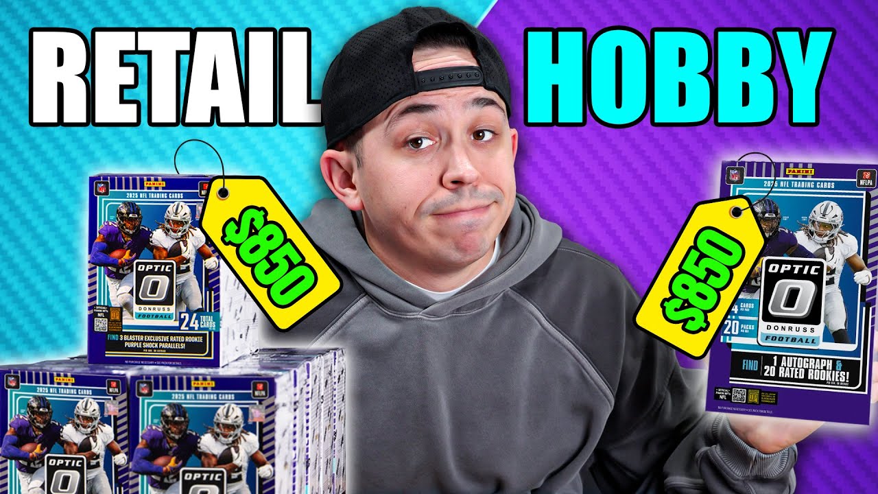 $850 In Optic Retail Blasters vs. $850 Optic Hobby Box! 🏈 Which one is better?