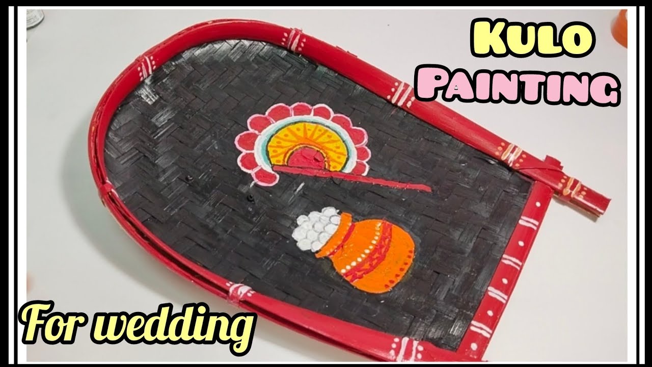 Kulo painting for wedding ll Black & Red kulo art 😍🖤